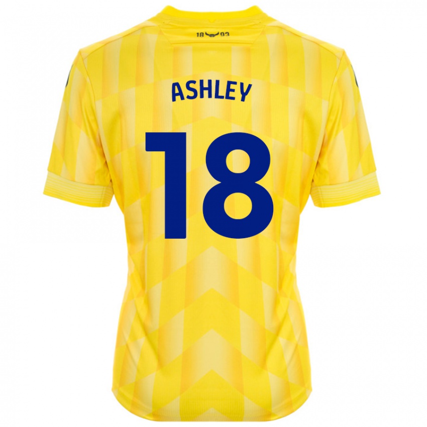 Kinderen Alex Ashley #18 Geel Thuisshirt Thuistenue 2024/25 T-Shirt België