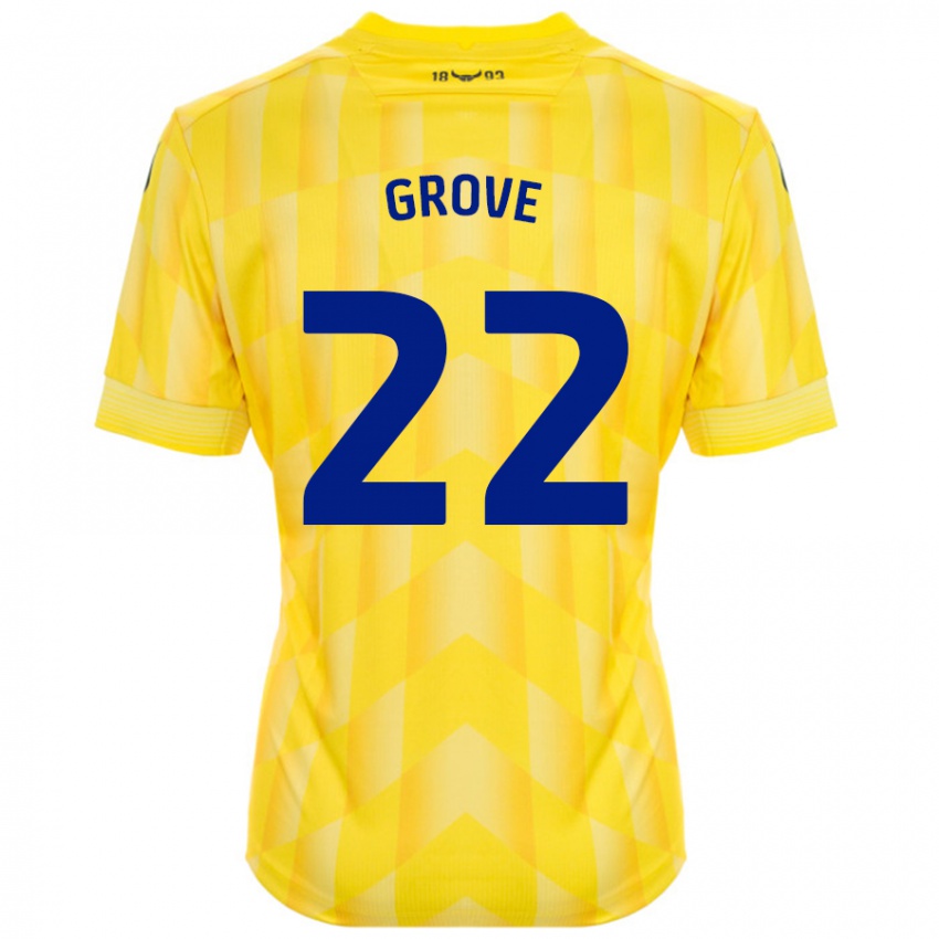 Kinderen Jade Grove #22 Geel Thuisshirt Thuistenue 2024/25 T-Shirt België