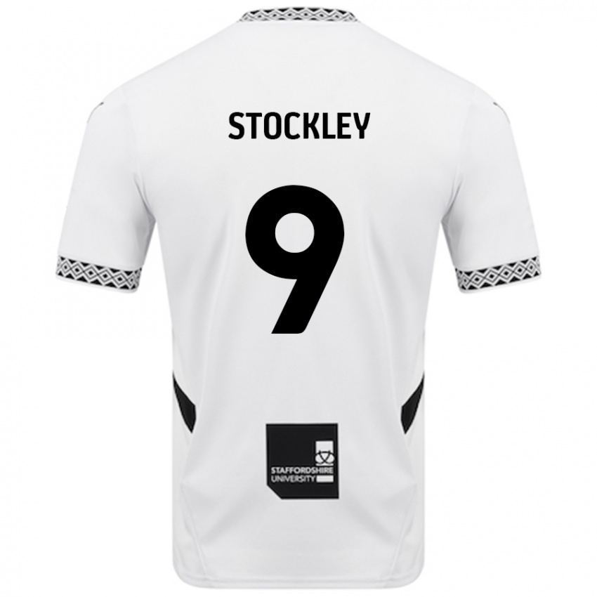 Enfant Maillot Jayden Stockley #9 Blanc Tenues Domicile 2024/25 T-Shirt Belgique