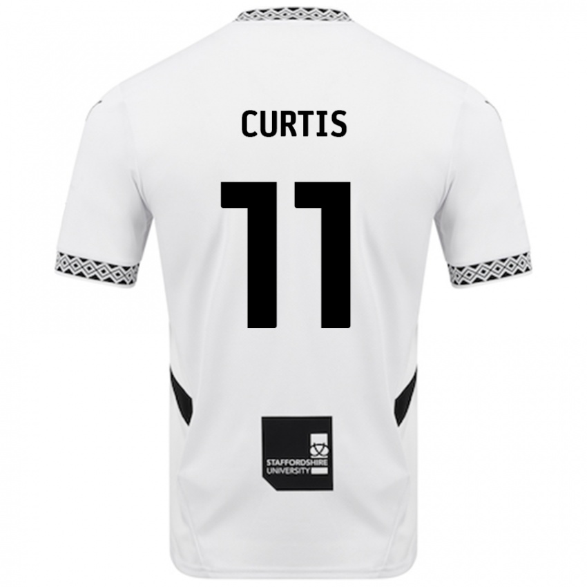 Enfant Maillot Ronan Curtis #11 Blanc Tenues Domicile 2024/25 T-Shirt Belgique