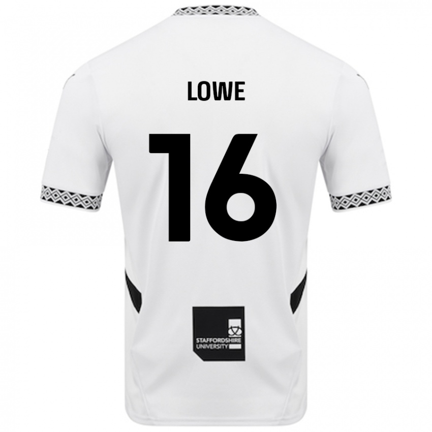 Enfant Maillot Jason Lowe #16 Blanc Tenues Domicile 2024/25 T-Shirt Belgique