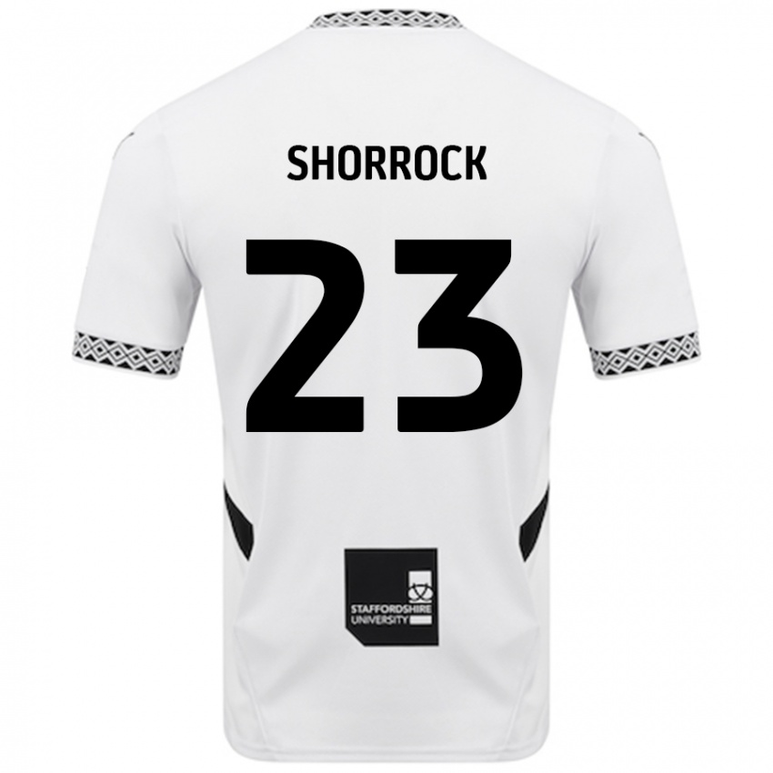 Enfant Maillot Jack Shorrock #23 Blanc Tenues Domicile 2024/25 T-Shirt Belgique