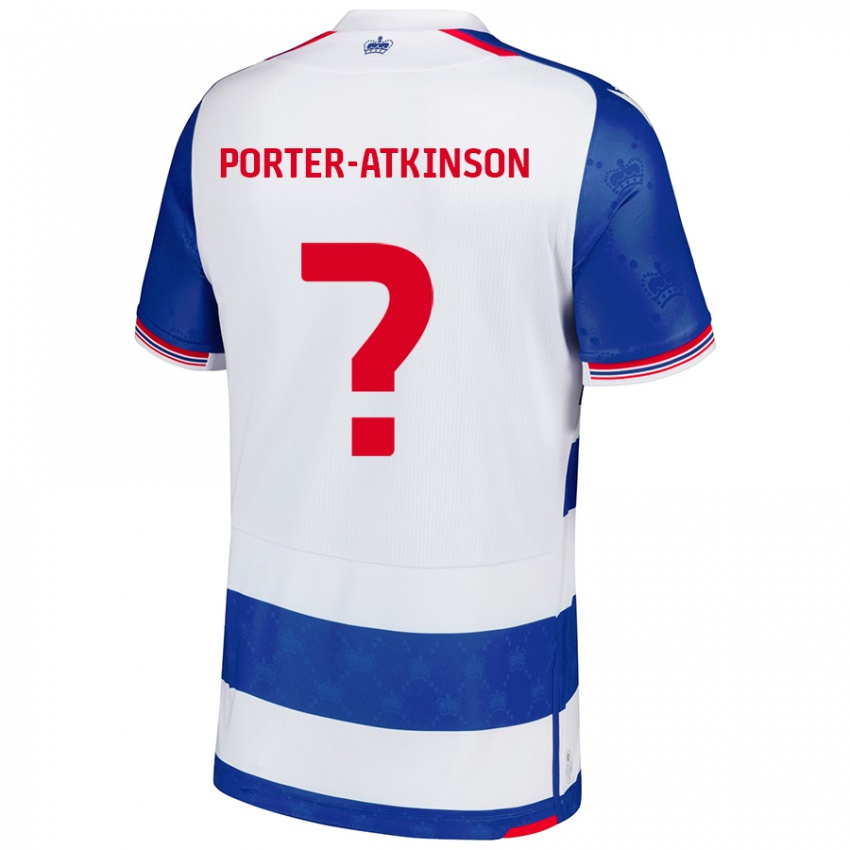 Enfant Maillot Jayden Porter-Atkinson #0 Bleu Blanc Tenues Domicile 2024/25 T-Shirt Belgique