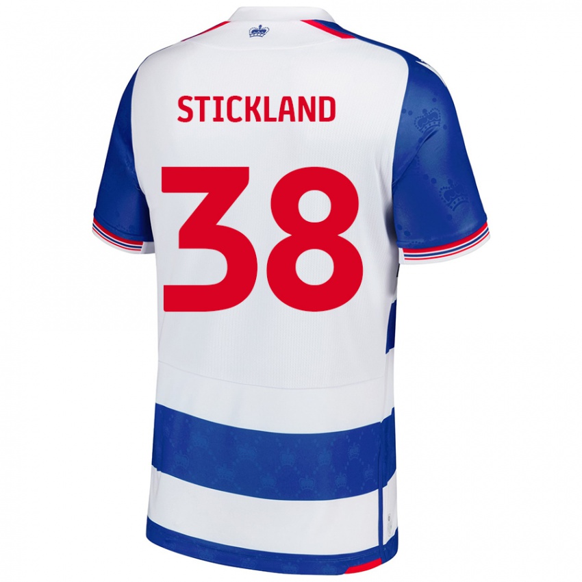 Enfant Maillot Michael Stickland #38 Bleu Blanc Tenues Domicile 2024/25 T-Shirt Belgique