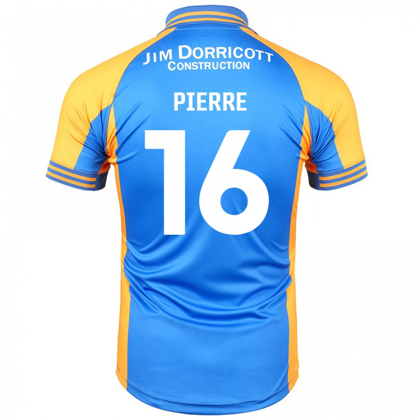 Enfant Maillot Aaron Pierre #16 Bleu Ambre Tenues Domicile 2024/25 T-Shirt Belgique