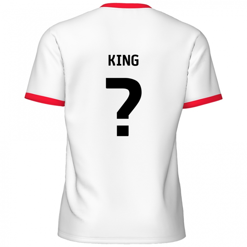 Enfant Maillot Eli King #0 Blanc Rouge Tenues Domicile 2024/25 T-Shirt Belgique