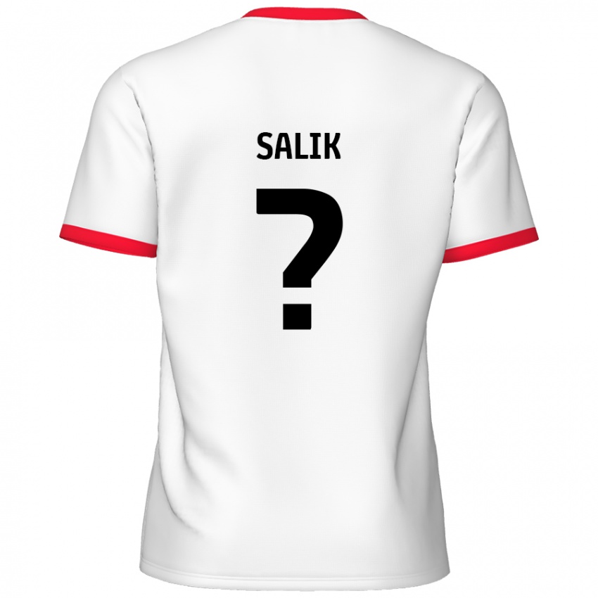 Enfant Maillot Tanil Salik #0 Blanc Rouge Tenues Domicile 2024/25 T-Shirt Belgique