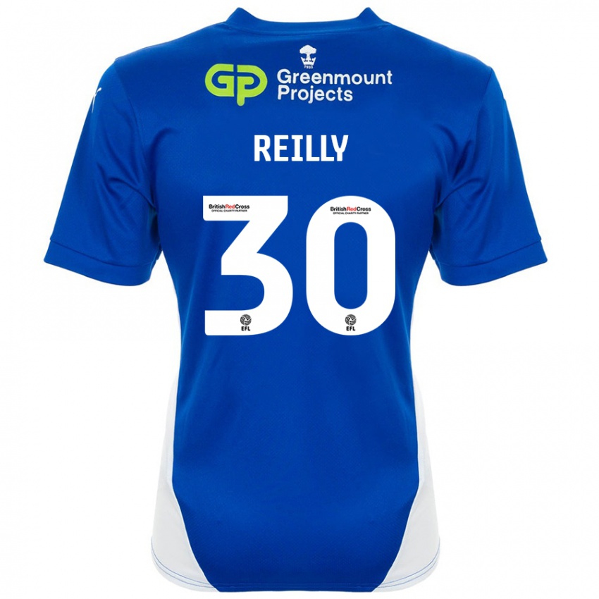 Enfant Maillot Jack Reilly #30 Bleu Blanc Tenues Domicile 2024/25 T-Shirt Belgique