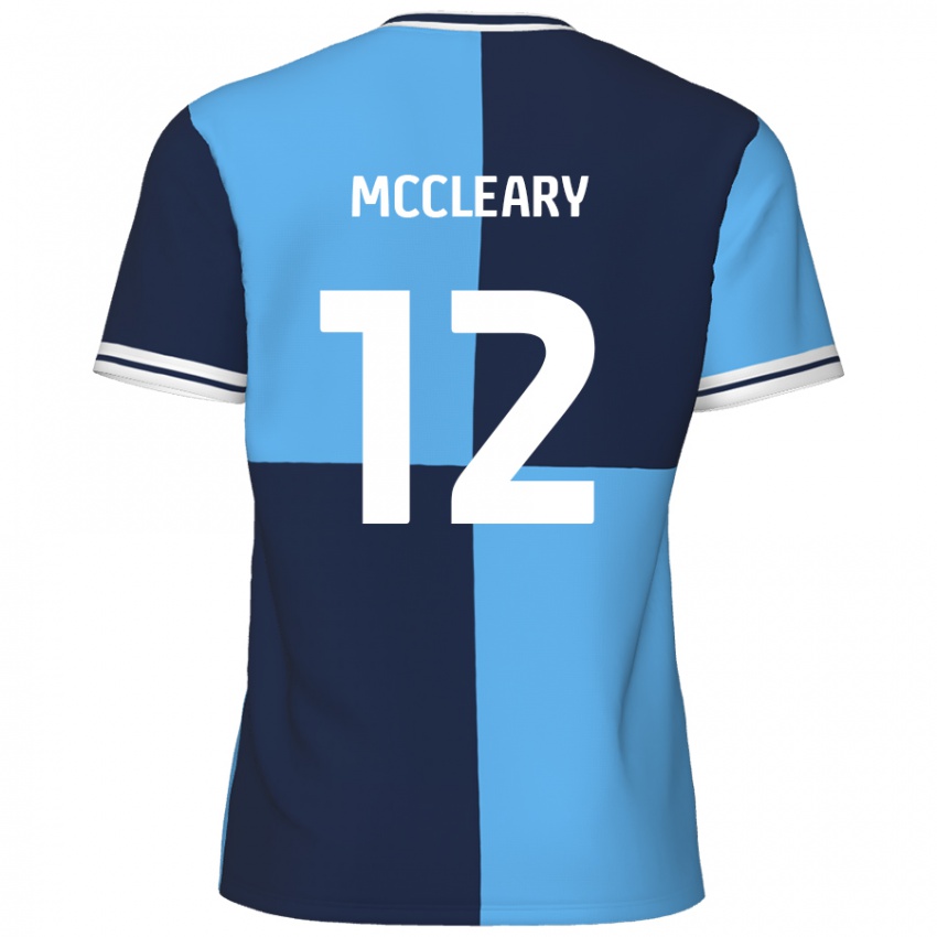 Enfant Maillot Garath Mccleary #12 Bleu Ciel Bleu Foncé Tenues Domicile 2024/25 T-Shirt Belgique