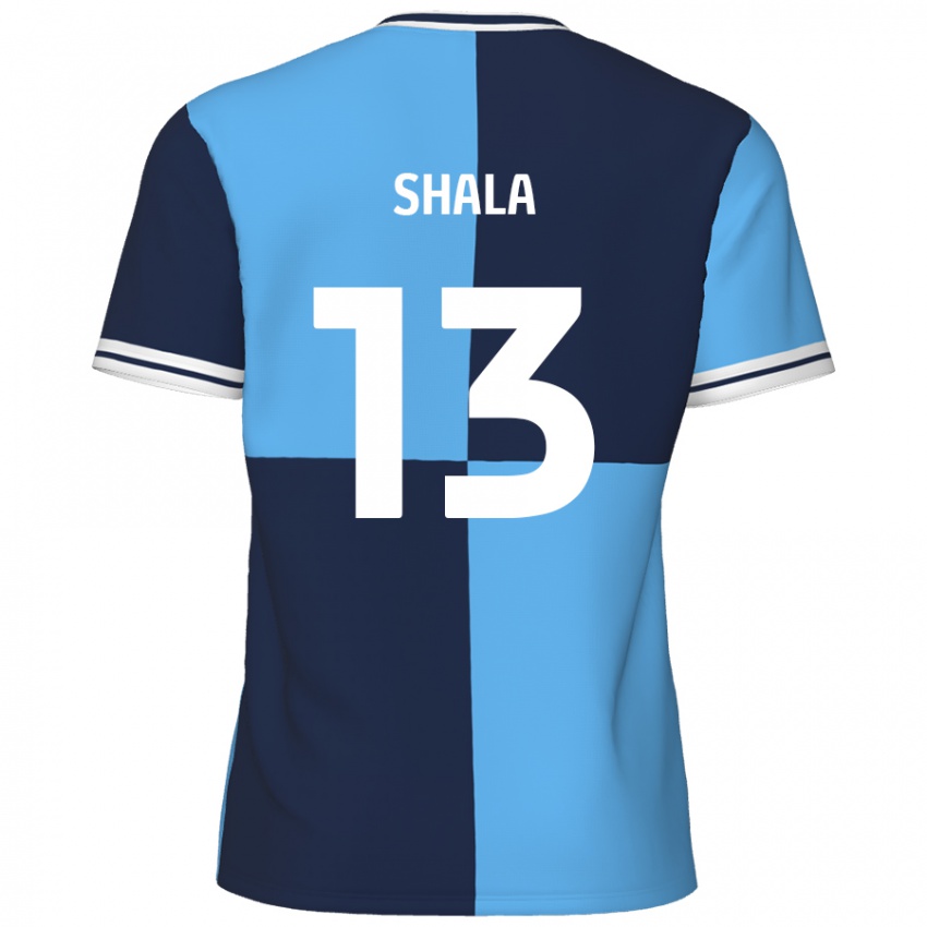 Enfant Maillot Laurence Shala #13 Bleu Ciel Bleu Foncé Tenues Domicile 2024/25 T-Shirt Belgique