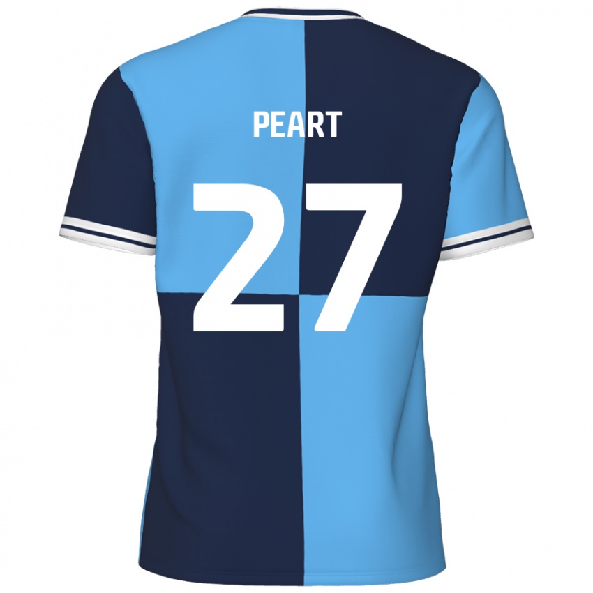 Enfant Maillot Brody Peart #27 Bleu Ciel Bleu Foncé Tenues Domicile 2024/25 T-Shirt Belgique