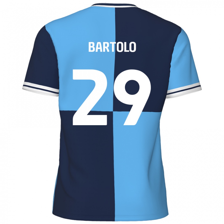 Enfant Maillot Jaiden Bartolo #29 Bleu Ciel Bleu Foncé Tenues Domicile 2024/25 T-Shirt Belgique