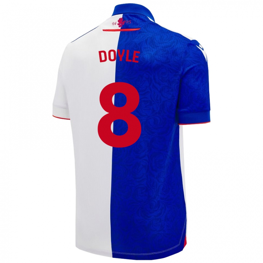 Kinderen Emma Doyle #8 Hemelsblauw Wit Thuisshirt Thuistenue 2024/25 T-Shirt België