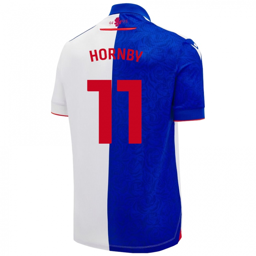 Kinderen Megan Hornby #11 Hemelsblauw Wit Thuisshirt Thuistenue 2024/25 T-Shirt België