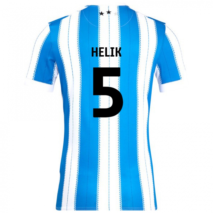 Kinderen Michal Helik #5 Blauw Wit Thuisshirt Thuistenue 2024/25 T-Shirt België