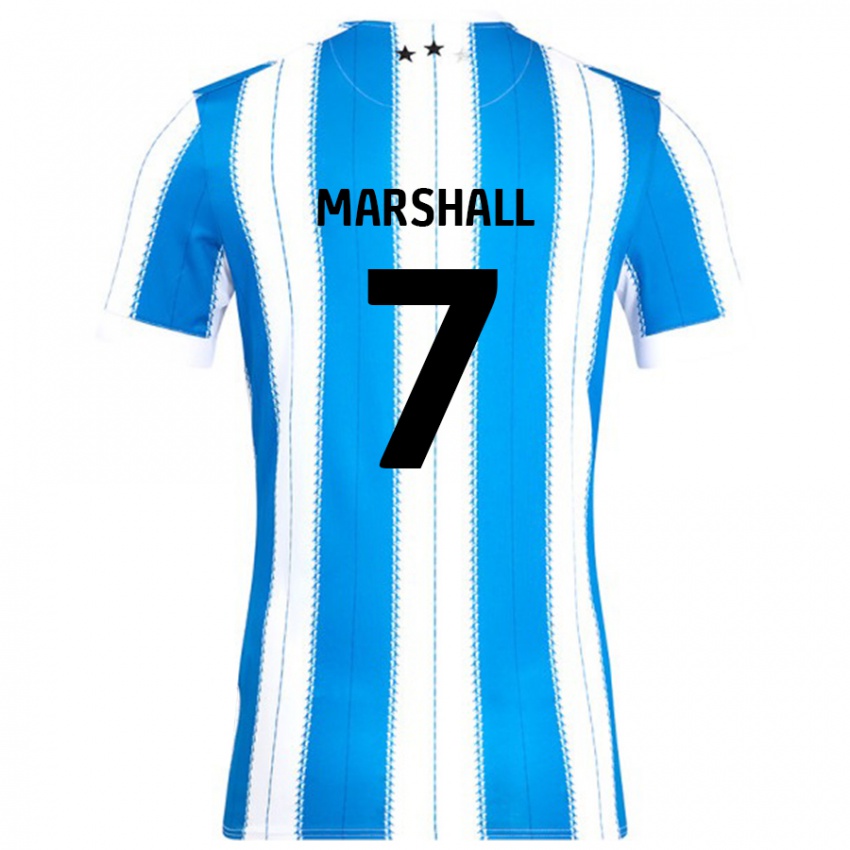 Kinderen Callum Marshall #7 Blauw Wit Thuisshirt Thuistenue 2024/25 T-Shirt België