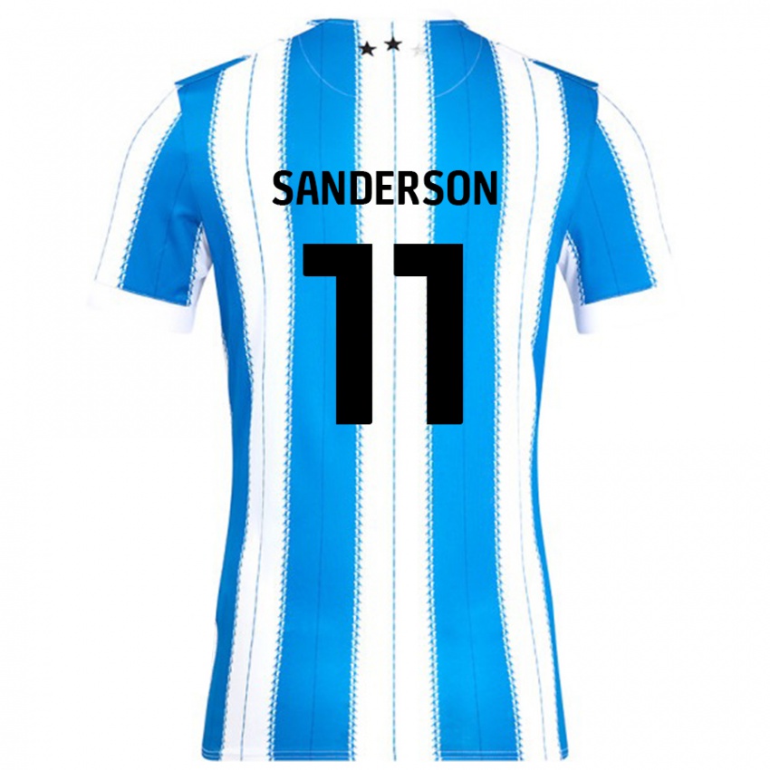 Kinderen Brittany Sanderson #11 Blauw Wit Thuisshirt Thuistenue 2024/25 T-Shirt België