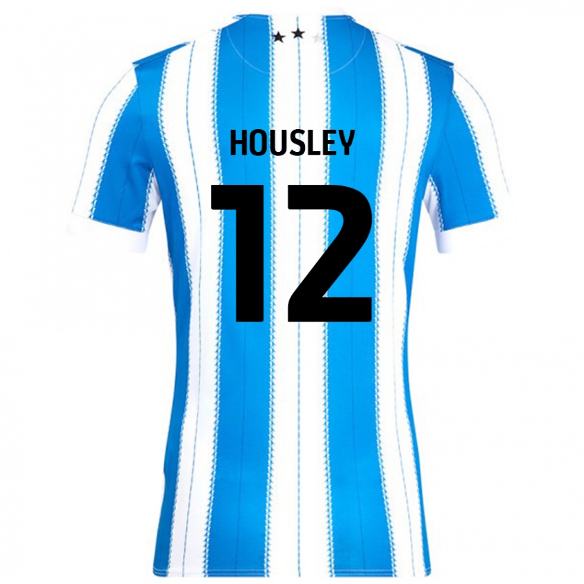 Kinderen Autumn Housley #12 Blauw Wit Thuisshirt Thuistenue 2024/25 T-Shirt België