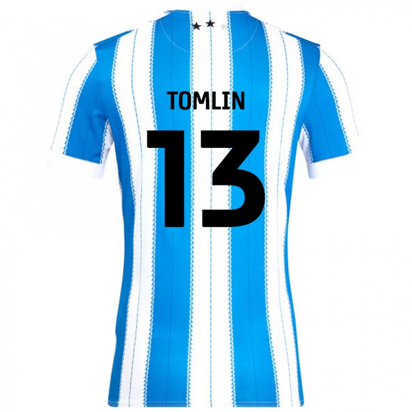 Kinderen Phoebe Tomlin #13 Blauw Wit Thuisshirt Thuistenue 2024/25 T-Shirt België