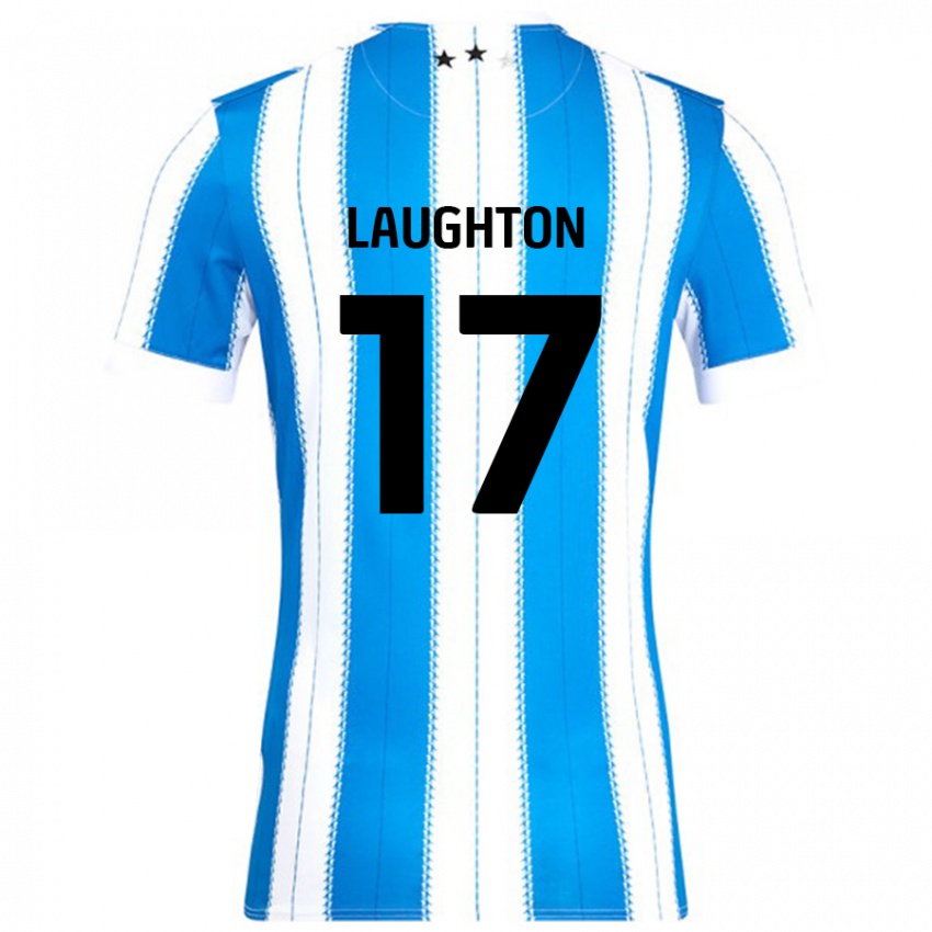 Kinderen Zoe Laughton #17 Blauw Wit Thuisshirt Thuistenue 2024/25 T-Shirt België