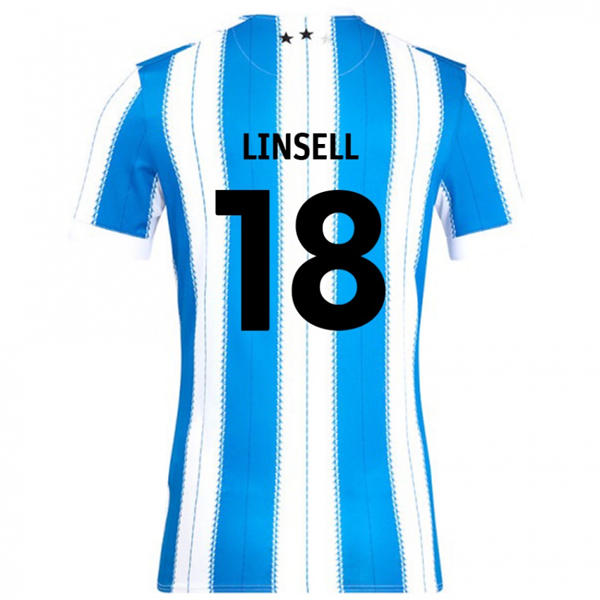 Kinderen Alice Linsell #18 Blauw Wit Thuisshirt Thuistenue 2024/25 T-Shirt België