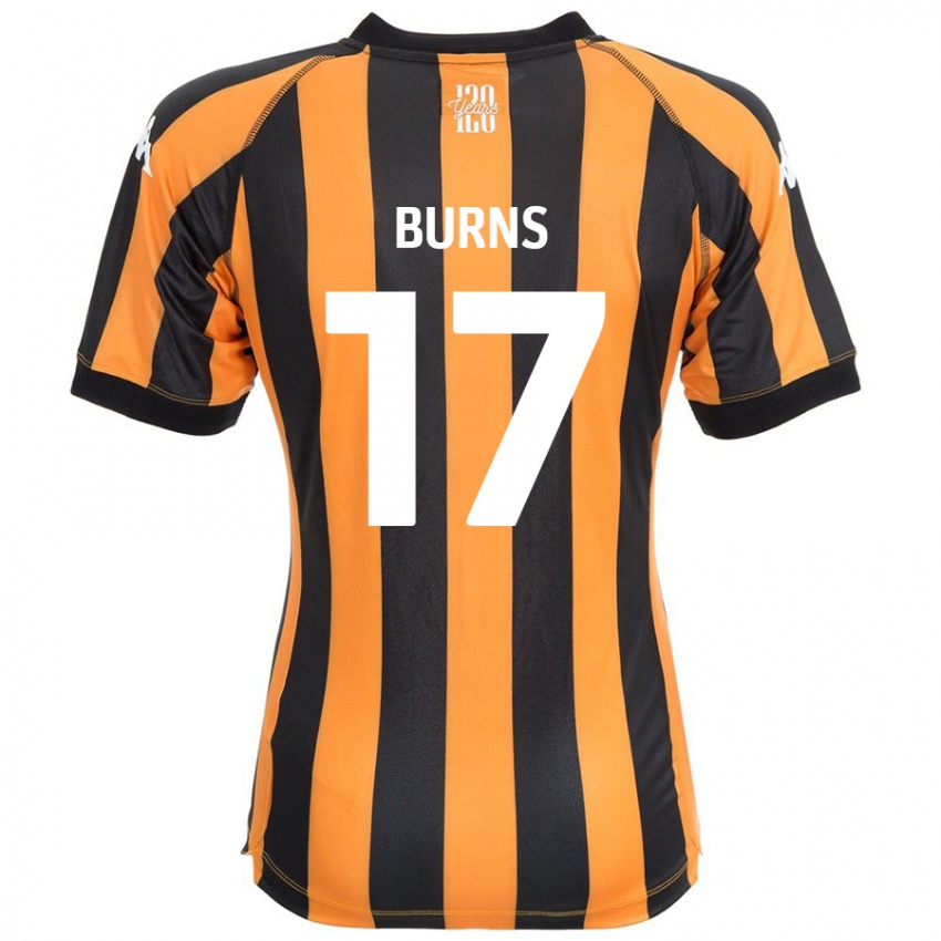 Enfant Maillot Finley Burns #17 Noir Ambre Tenues Domicile 2024/25 T-Shirt Belgique