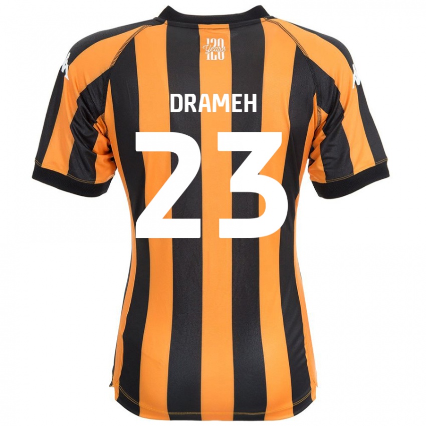 Enfant Maillot Cody Drameh #23 Noir Ambre Tenues Domicile 2024/25 T-Shirt Belgique