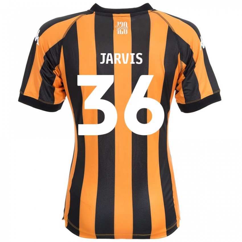 Enfant Maillot Will Jarvis #36 Noir Ambre Tenues Domicile 2024/25 T-Shirt Belgique