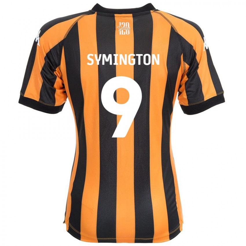 Enfant Maillot Jo Symington #9 Noir Ambre Tenues Domicile 2024/25 T-Shirt Belgique