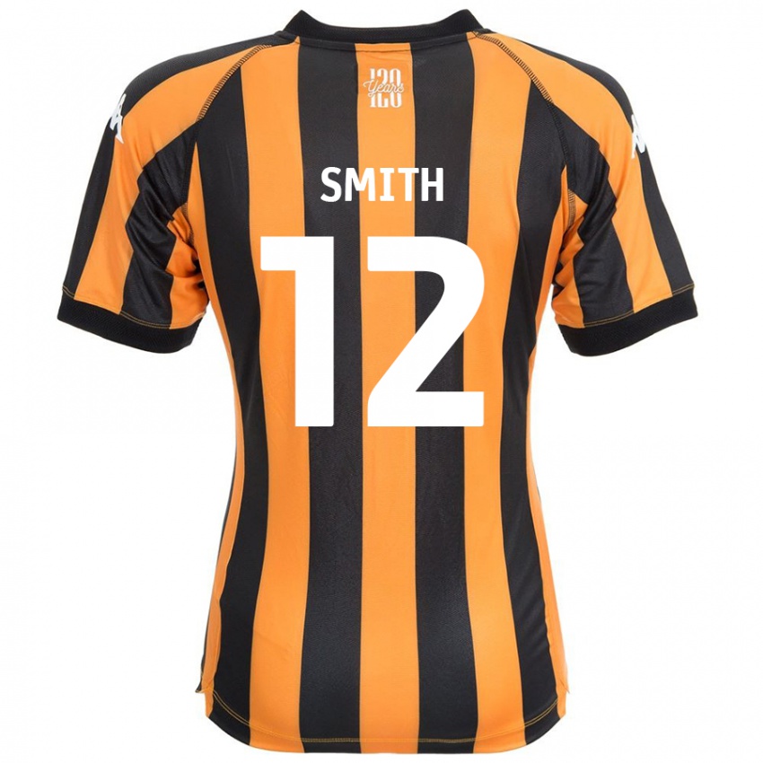 Enfant Maillot Emily Smith #12 Noir Ambre Tenues Domicile 2024/25 T-Shirt Belgique