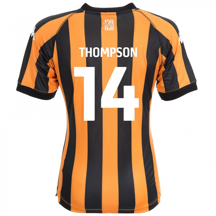 Enfant Maillot Katie Thompson #14 Noir Ambre Tenues Domicile 2024/25 T-Shirt Belgique