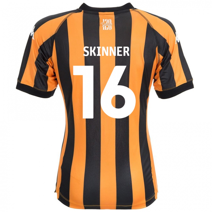 Enfant Maillot Harley Skinner #16 Noir Ambre Tenues Domicile 2024/25 T-Shirt Belgique