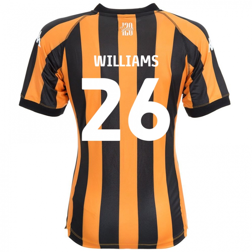 Enfant Maillot Annabel Williams #26 Noir Ambre Tenues Domicile 2024/25 T-Shirt Belgique