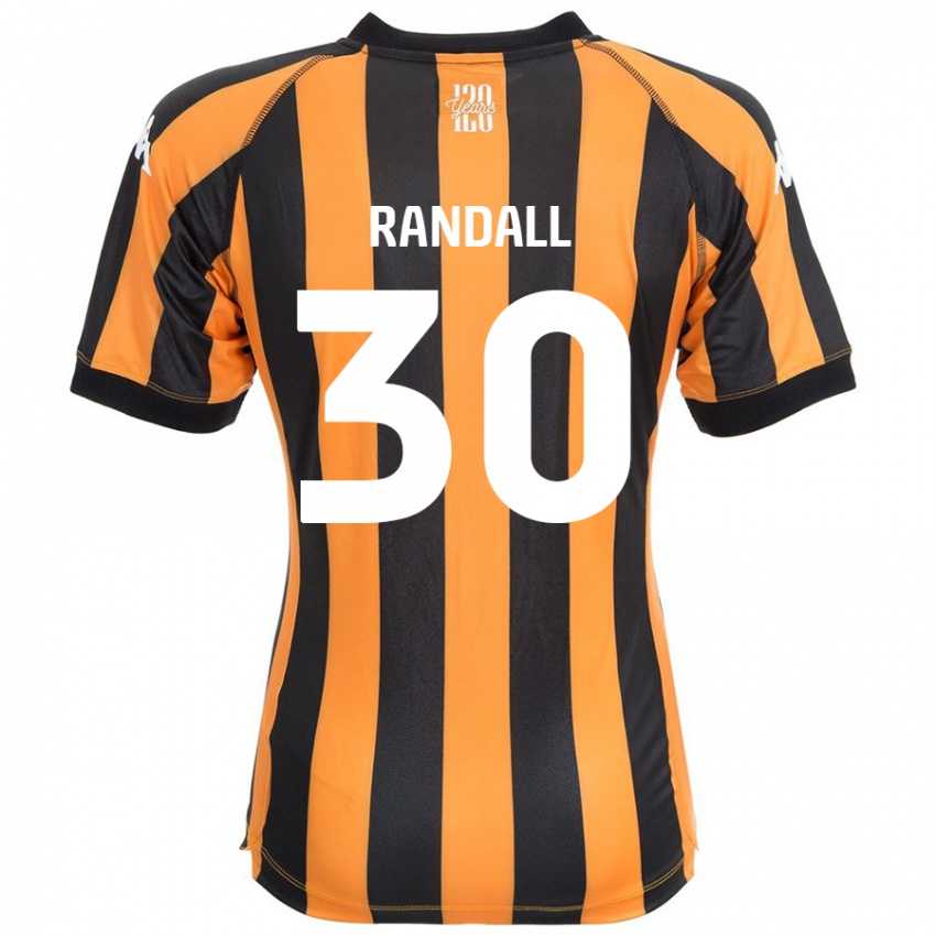 Enfant Maillot Jennifer Randall #30 Noir Ambre Tenues Domicile 2024/25 T-Shirt Belgique