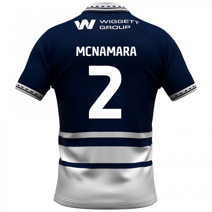 Kinderen Danny Mcnamara #2 Marineblauw Wit Thuisshirt Thuistenue 2024/25 T-Shirt België