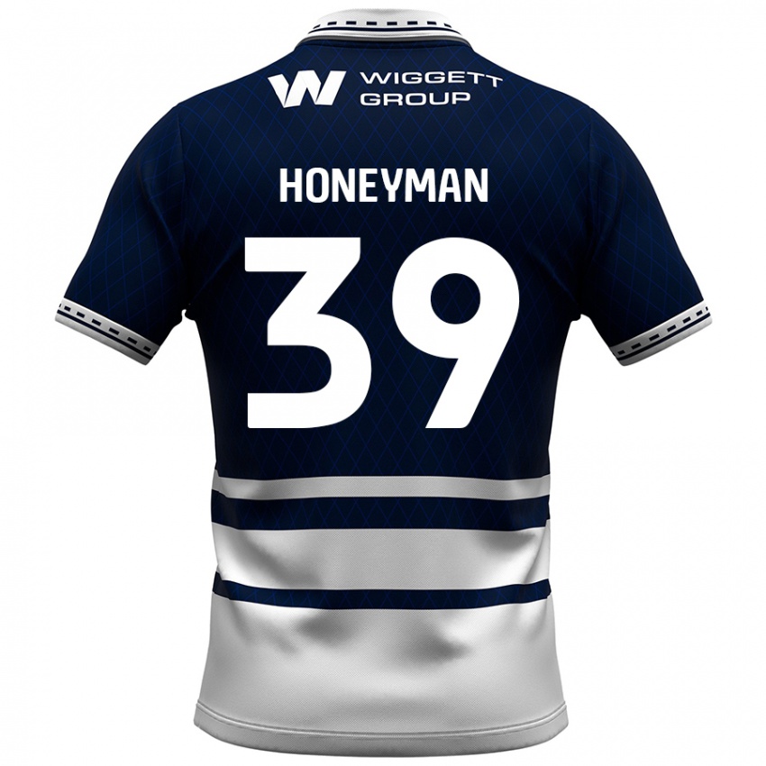 Kinderen George Honeyman #39 Marineblauw Wit Thuisshirt Thuistenue 2024/25 T-Shirt België