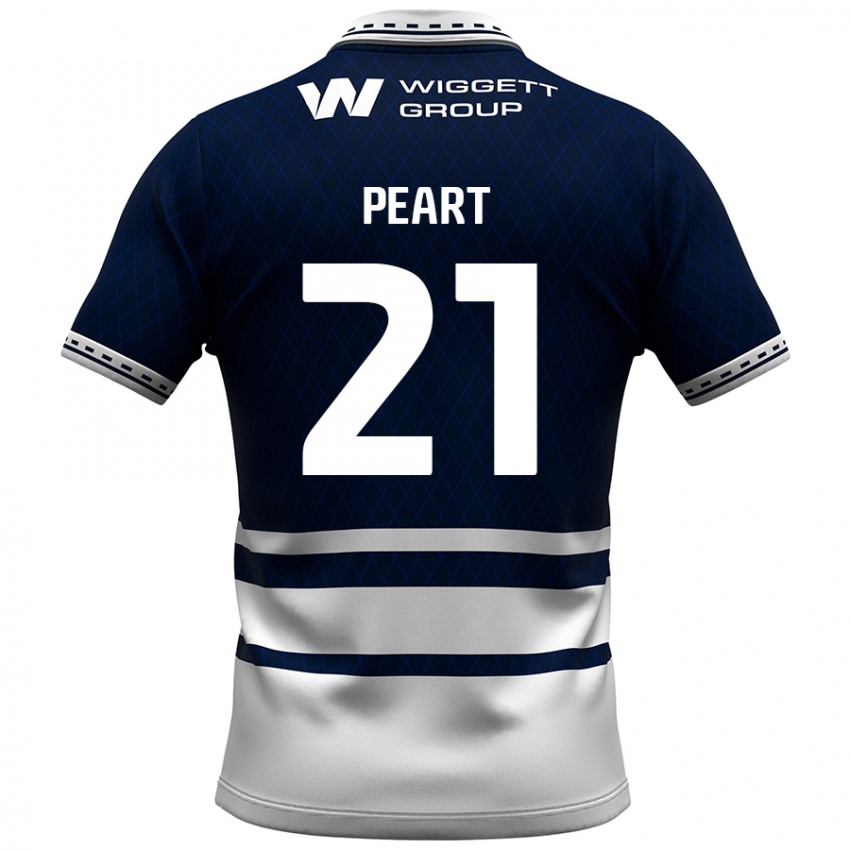 Kinderen Kalani Peart #21 Marineblauw Wit Thuisshirt Thuistenue 2024/25 T-Shirt België