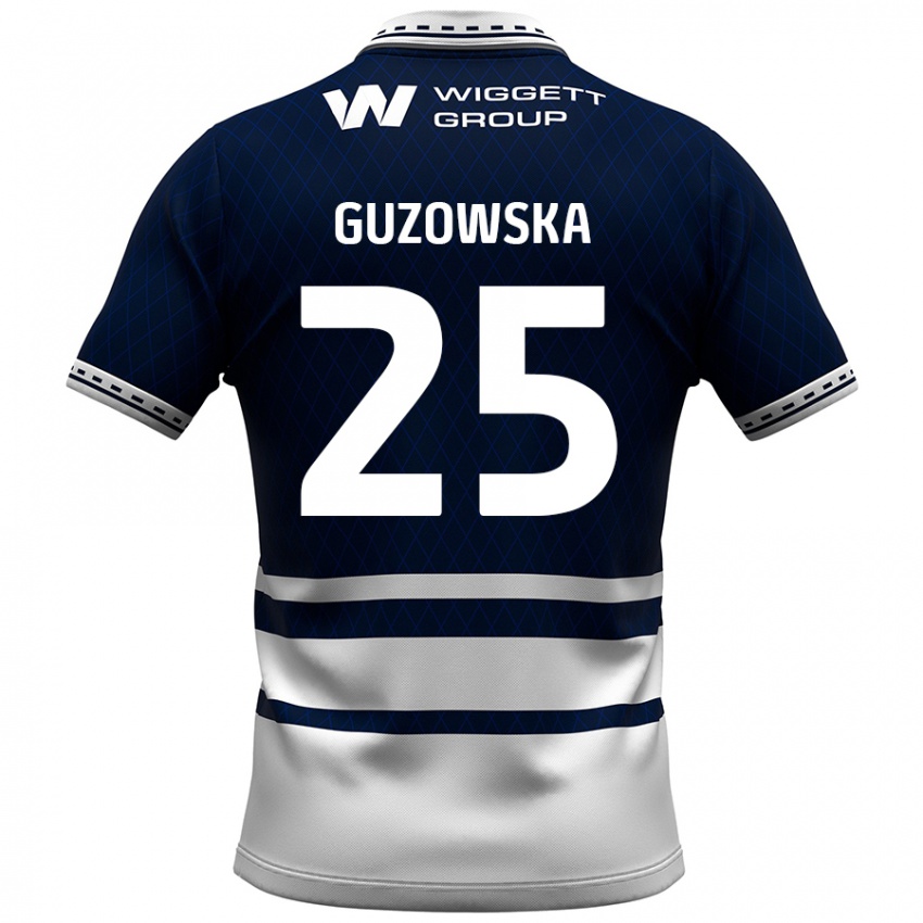 Kinderen Sara Guzowska #25 Marineblauw Wit Thuisshirt Thuistenue 2024/25 T-Shirt België