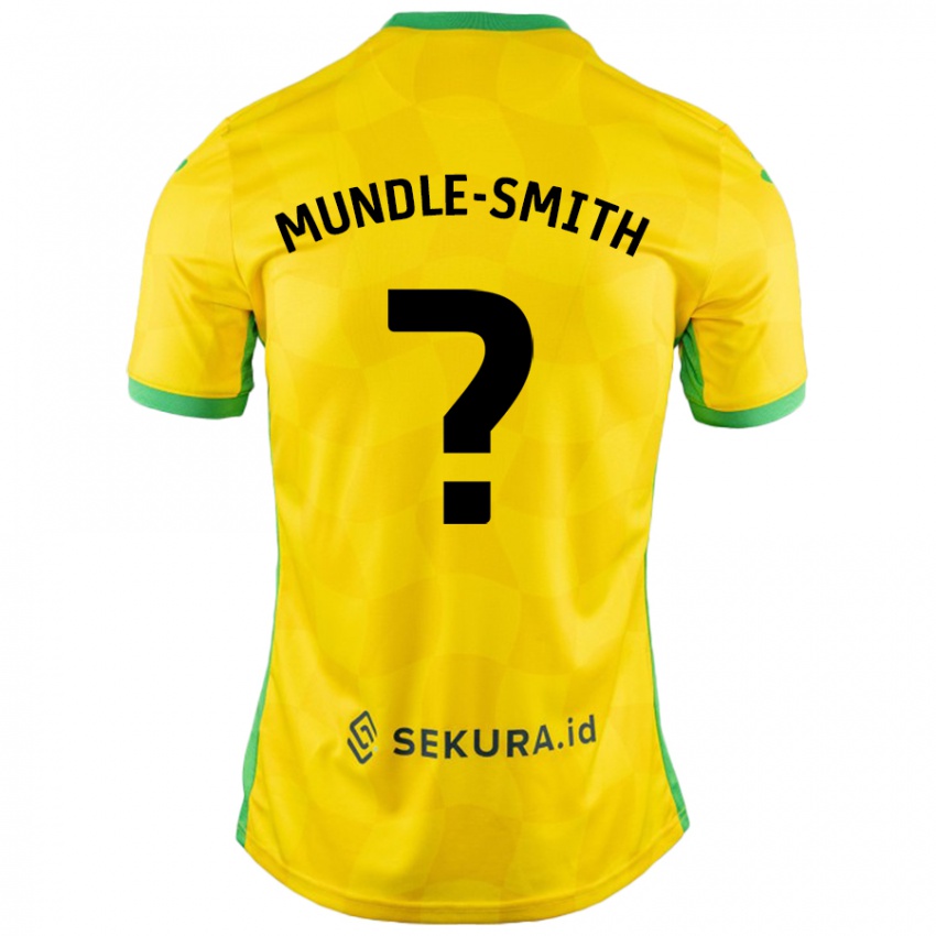 Enfant Maillot Errol Mundle-Smith #0 Jaune Vert Tenues Domicile 2024/25 T-Shirt Belgique