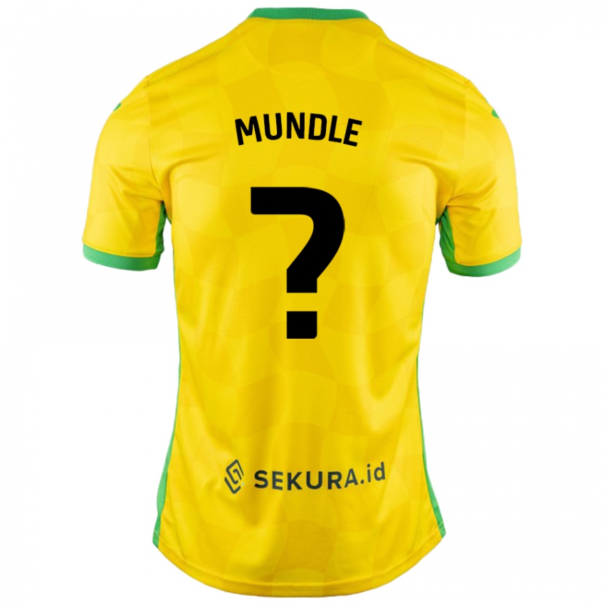 Enfant Maillot Rio Mundle #0 Jaune Vert Tenues Domicile 2024/25 T-Shirt Belgique