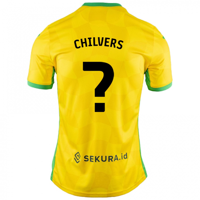 Enfant Maillot Toby Chilvers #0 Jaune Vert Tenues Domicile 2024/25 T-Shirt Belgique