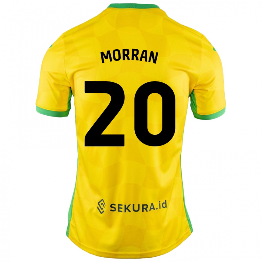 Enfant Maillot Eloise Morran #20 Jaune Vert Tenues Domicile 2024/25 T-Shirt Belgique