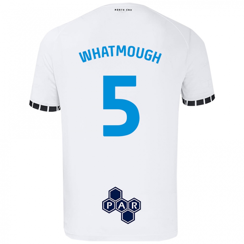 Enfant Maillot Jack Whatmough #5 Blanc Tenues Domicile 2024/25 T-Shirt Belgique