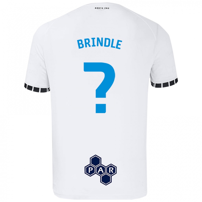 Enfant Maillot Jonny Brindle #0 Blanc Tenues Domicile 2024/25 T-Shirt Belgique