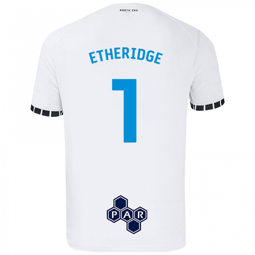 Enfant Maillot Ellie Etheridge #1 Blanc Tenues Domicile 2024/25 T-Shirt Belgique