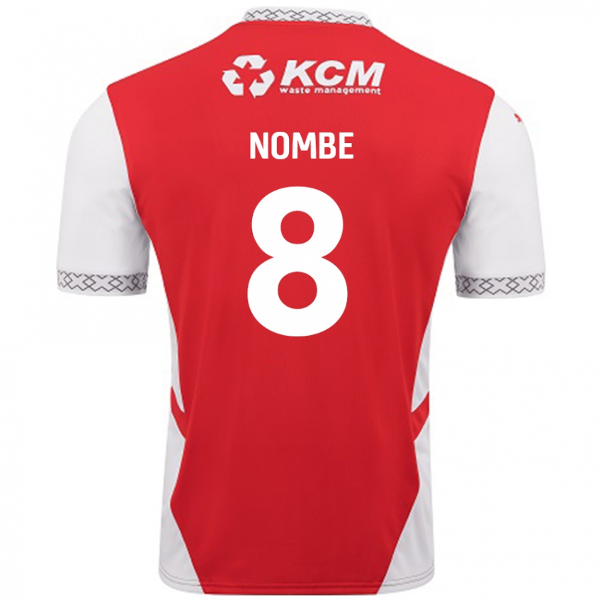 Enfant Maillot Sam Nombe #8 Rouge Blanc Tenues Domicile 2024/25 T-Shirt Belgique