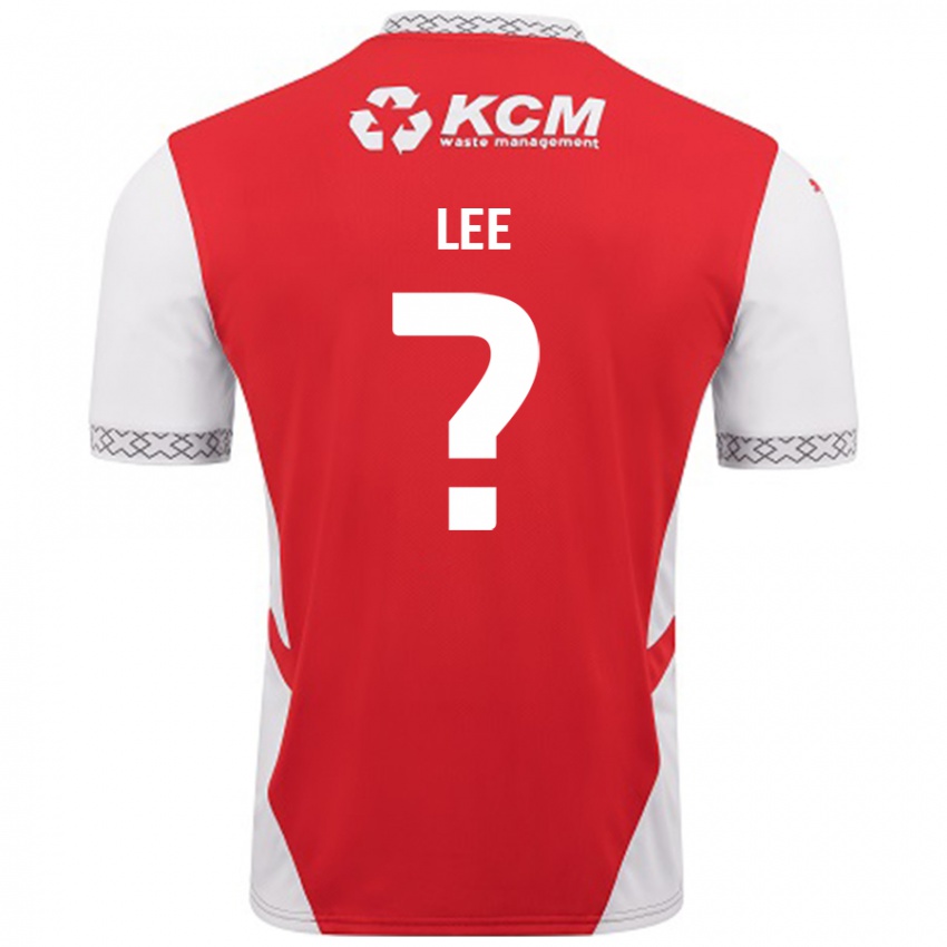 Enfant Maillot Cohen Lee #0 Rouge Blanc Tenues Domicile 2024/25 T-Shirt Belgique