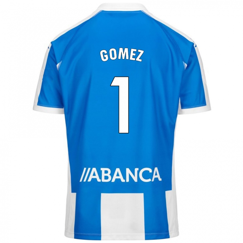 Enfant Maillot Yohana Gómez #1 Bleu Blanc Tenues Domicile 2024/25 T-Shirt Belgique