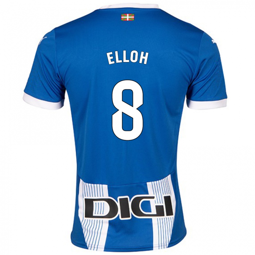 Enfant Maillot Rebecca Elloh #8 Bleu Tenues Domicile 2024/25 T-Shirt Belgique