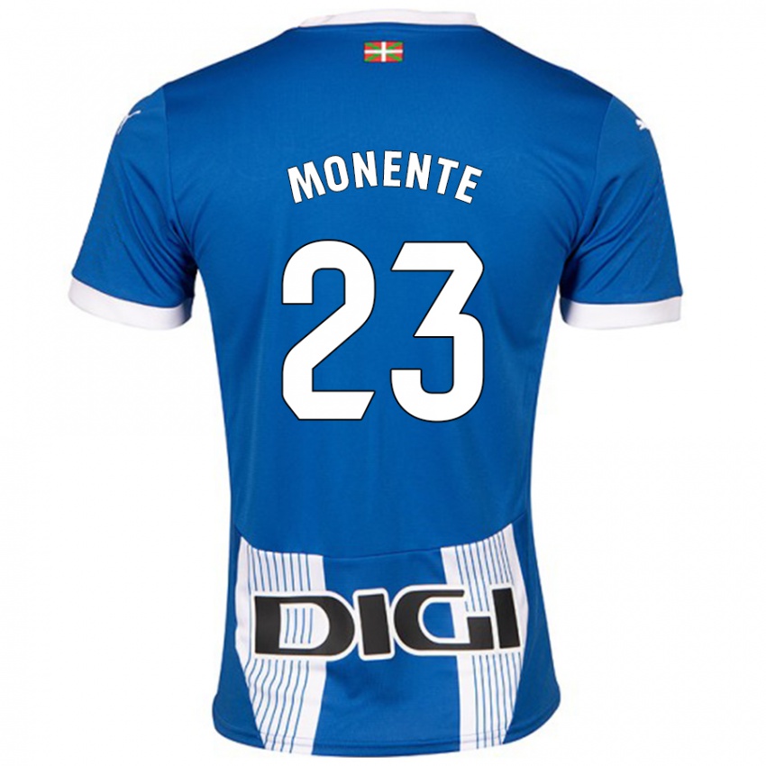 Enfant Maillot Leyre Monente #23 Bleu Tenues Domicile 2024/25 T-Shirt Belgique